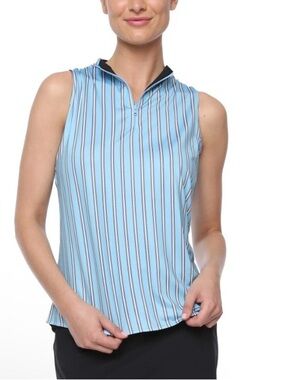Belyn Key Reversible Golf Top - Moonstruck Stripe